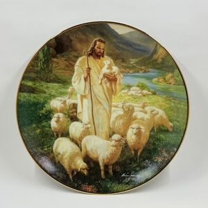 1994 The Good Shepherd Warner Sallman Portraits Of Jesus Collector Plate USA EUC